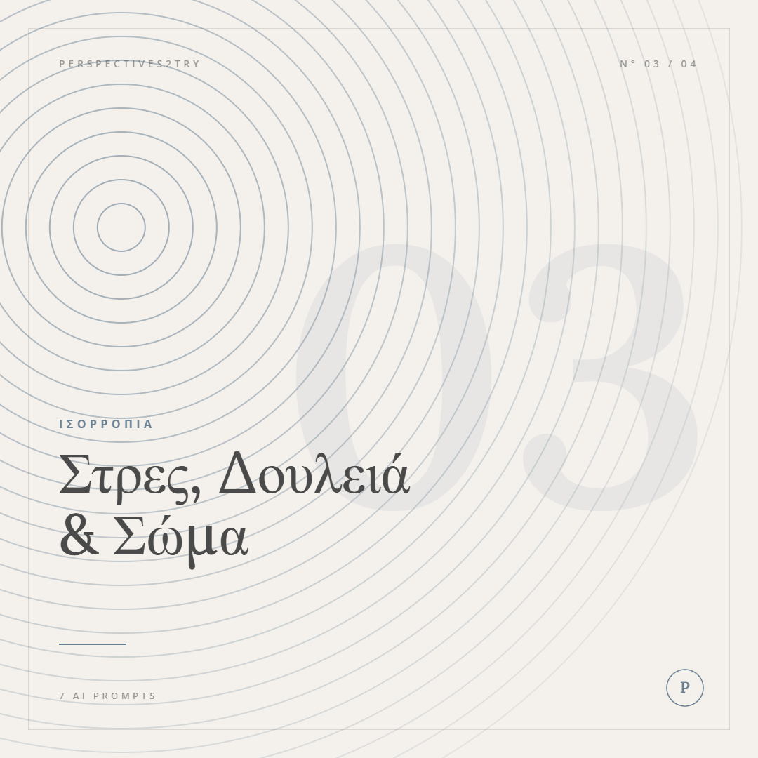 Pack 3 — Στρες, Δουλειά & Σώμα